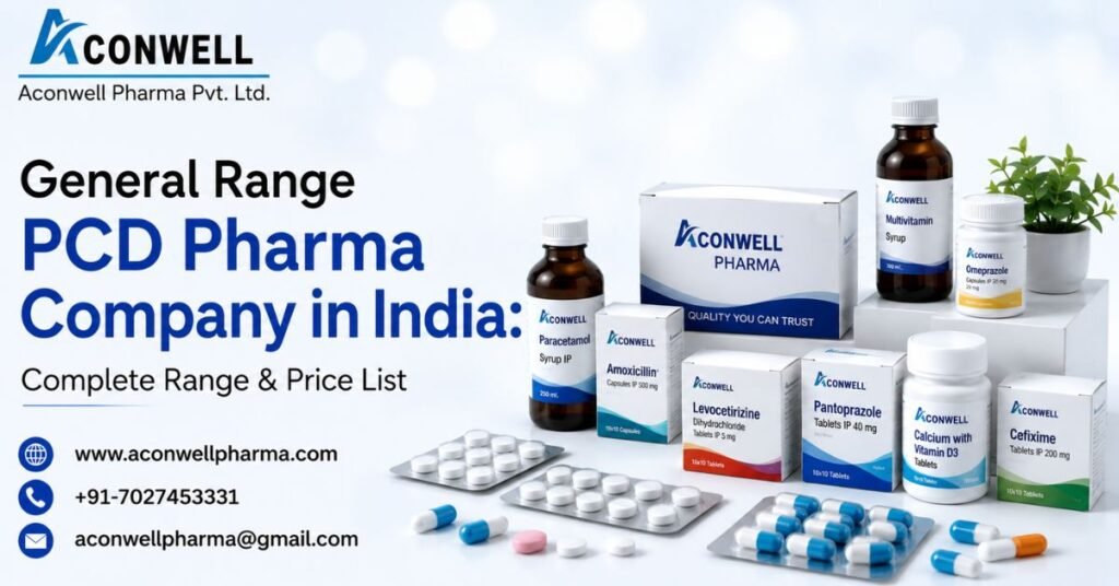 General Range PCD Pharma Company in India: Complete Range & Price List by Aconwell Pharma 